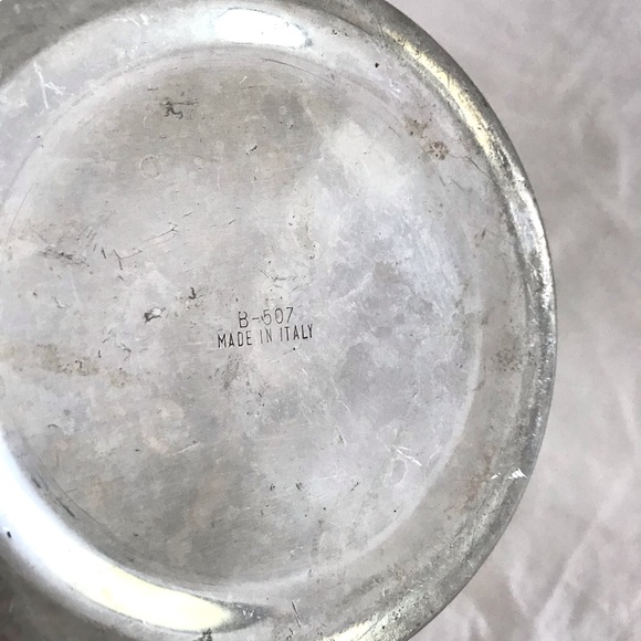 SOLD! Silver Hammered Ice Bucket, Italy - Picture 3 of 5